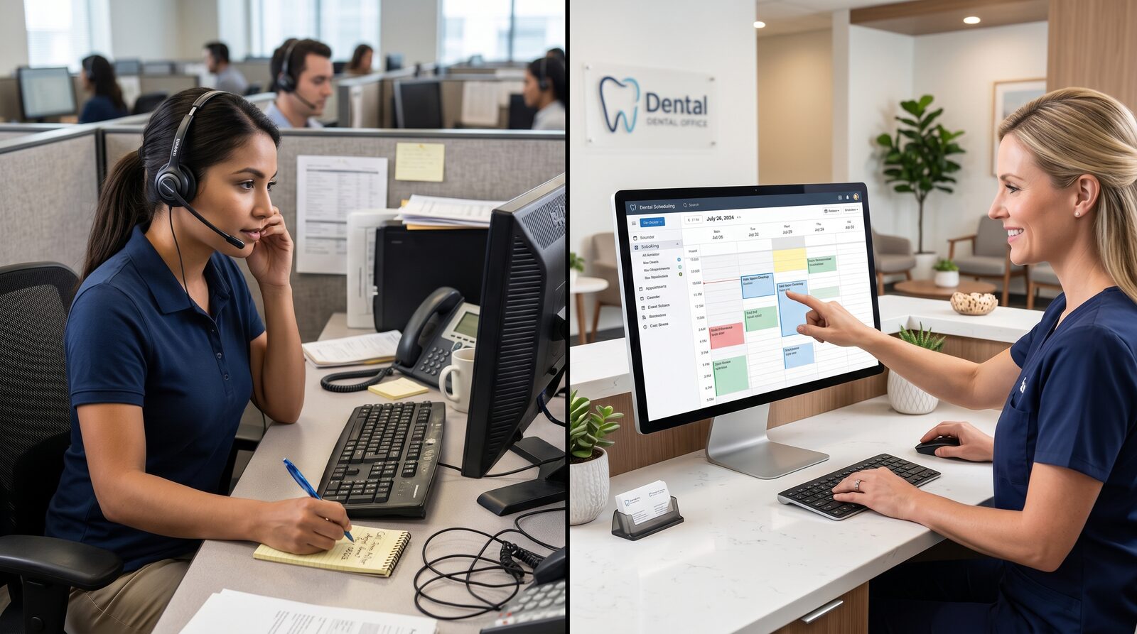 Virtual Receptionist vs. Answering Service: What Actually Books Patients